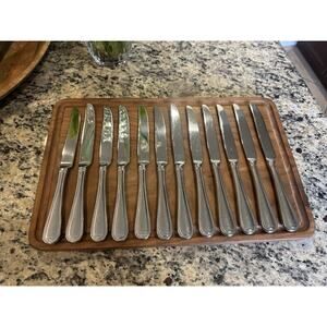 Reed & Barton English Gentry Dinner Knife Stainless 18/10 Set of 12